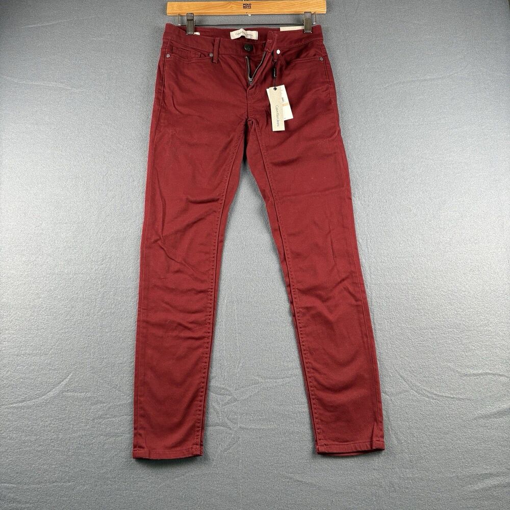 CALVIN KLEIN JEANS Girls Ankle Skinny Brown Size 2 NWT